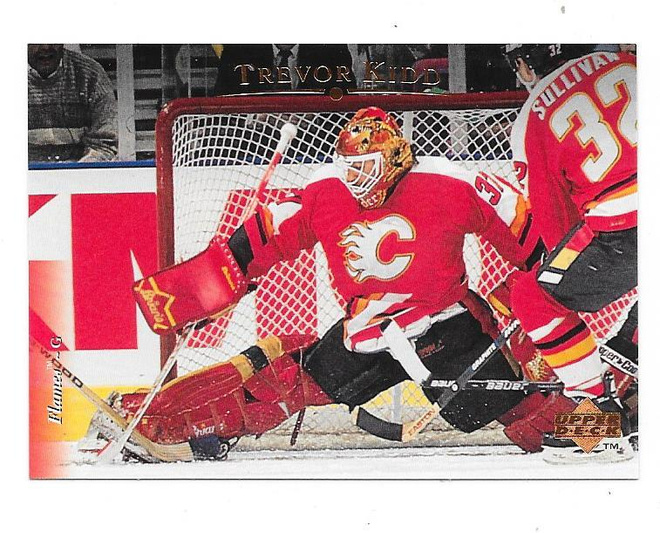 1995-96 Upper Deck #143 Trevor Kidd Calgary Flames MV