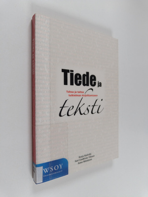 Sonja Kniivilä : Tiede ja teksti : tehoa ja taitoa tutkie...
