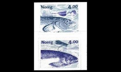 Norja 1301-2p1 ** Kalastus pari (1999)