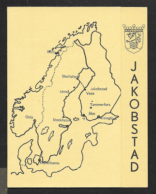 Jakobstad - ruotsinkielinen esittelykortti (1973)