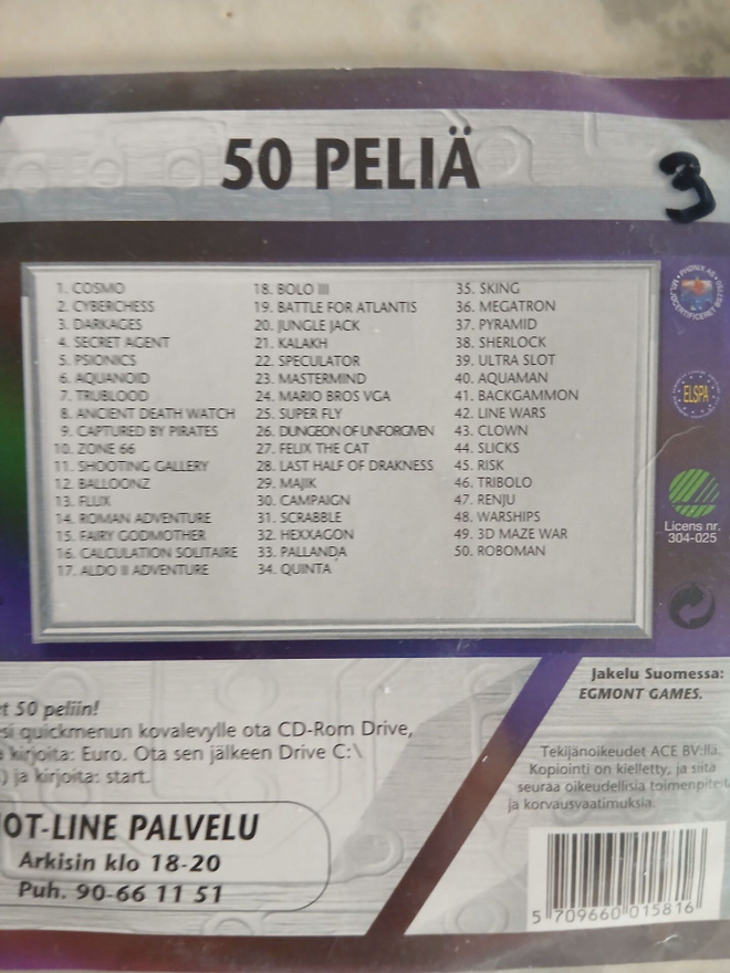 CD-ROM 50 peliä