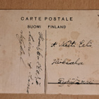 vanha kortti: ruusut ja runo, kulkenut 1909 - pikkukuva 2