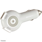 Deltaco USB laturi autoon, 2x USB: 1A JA 2A , valkoinen UUSI - pikkukuva 2