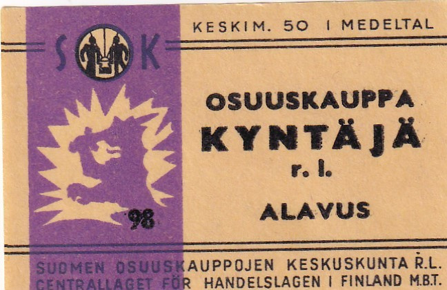 Alavus, osuuskauppa Kyntäjä  r.l.  6/6