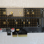 Adapteri NVMe kahdelle M.2 levylle plus SATA-liitin PCIe - pikkukuva 1