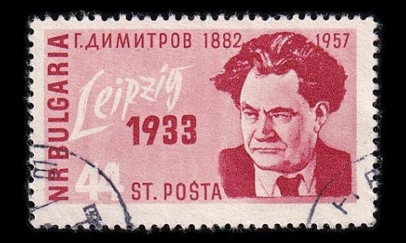 Bulgaria 1029 o Poliitikko Georgi Dimitrov (1957)