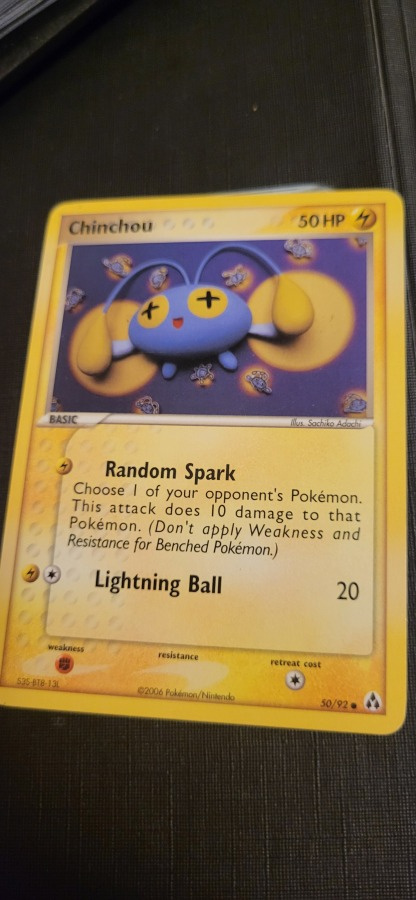 Chinchou (LM 50) EX Legend Maker common Pokemon TCG card