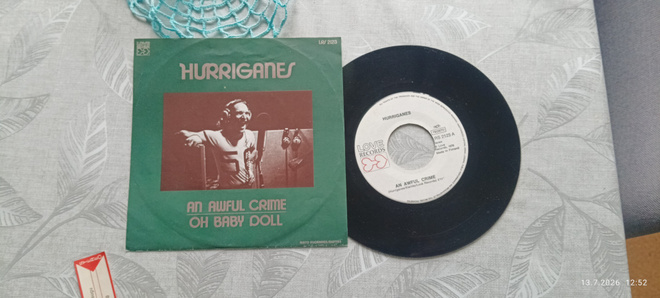 Hurriganes single An Awful Crime/OhBabyDoll