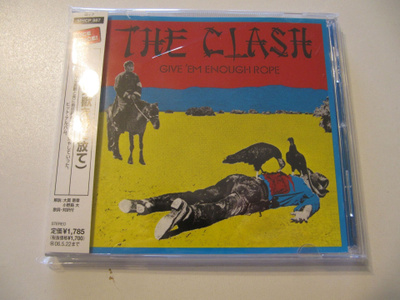 The Clash – Give 'Em Enough Rope Japanilainen CD OBI