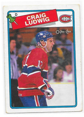 1988-89 OPC #230 Craig Ludwig Montreal Canadiens