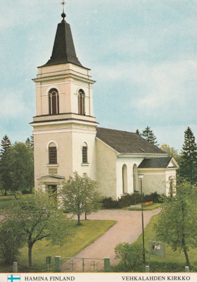 KIRKKOKORTTI - HAMINA - VEHKALAHDEN KIRKKO - 1