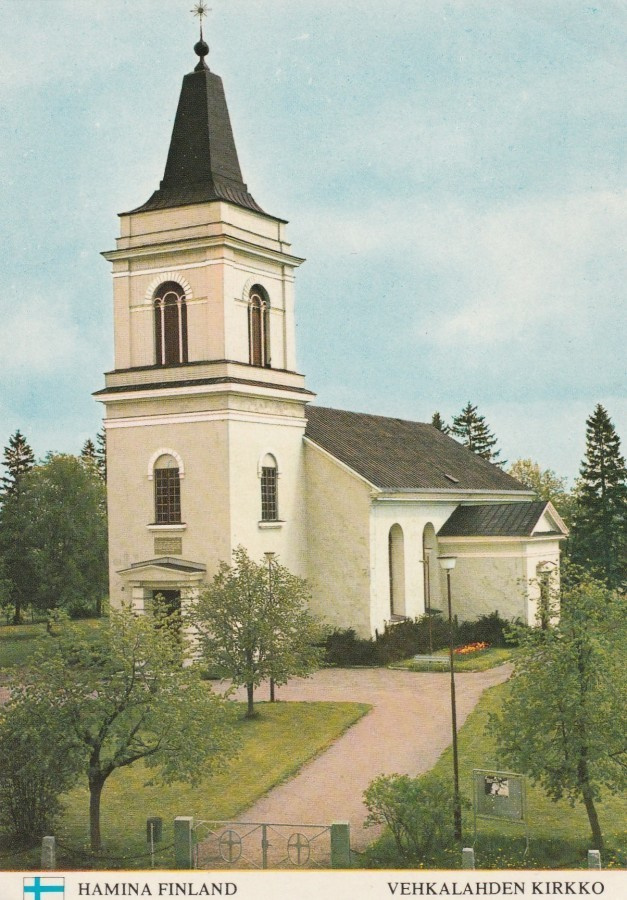 KIRKKOKORTTI - HAMINA - VEHKALAHDEN KIRKKO - 1