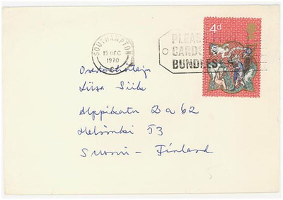 Englanti Mi 558 painotuotekuori Suomeen