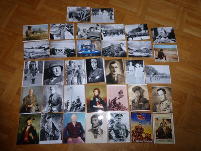 35 kpl militaria valokuvia WWII ja muita