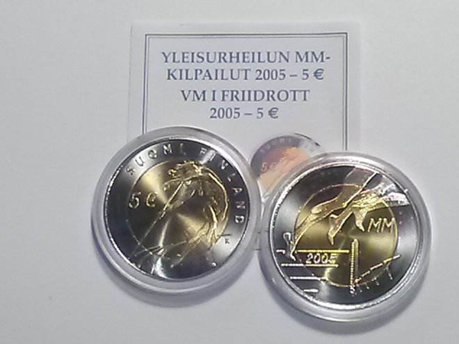 Suomi 5 € 2005 Yleisurheilun MM- Kilpailut