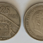 2 kpl Espanja 25 ptas1964 & 1969, 2 kuvaa - pikkukuva 1