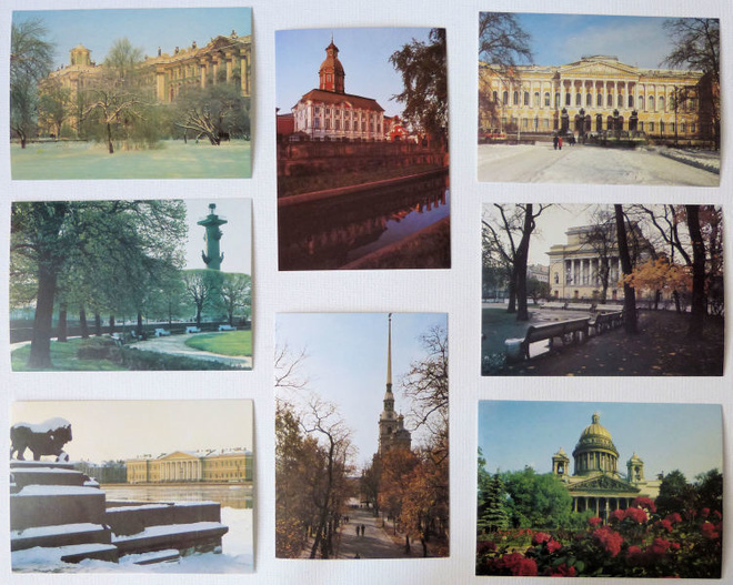 LENINGRAD KUVAKORTTEJA 13 KPL - 1986
