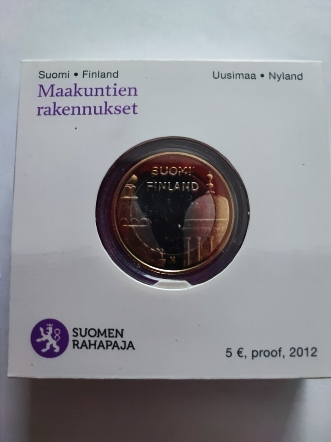 5 euroa maakuntien rakennukset Uusimaa 2012