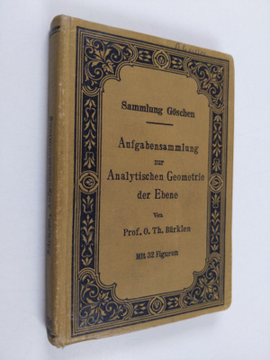 O. Th. Burklen : Aufgabensammlung zur Analytische Geometr...