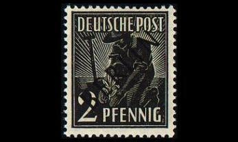 Berlin 1 * Musta päällepainama 2 Pf (1948)