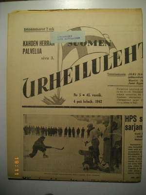 Suomen Urheilulehti No 5/1942 (15.3)