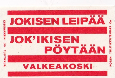 Valkeakoski, Jokisen leipää   b502
