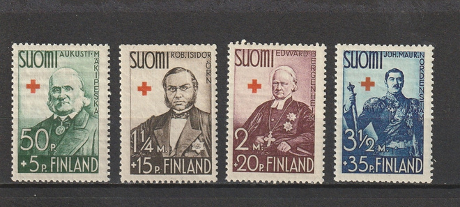 1938 PunaisenRistin sarja leimaamattomana**