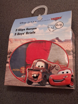 Disney Pixar Cars lasten alushousut 3 kpl – koko 6/8 vuotta