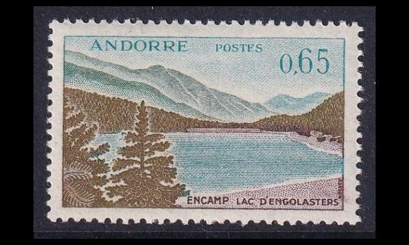 Andorra Fr 172 ** Engolasters järvi 0.65 Fr (1961)