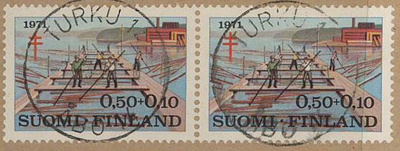 1971 50p pari, molemmissa loistoleimat