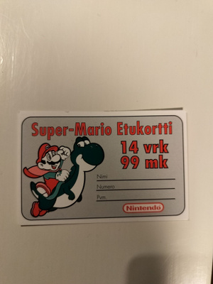 Super Mario Etukortti