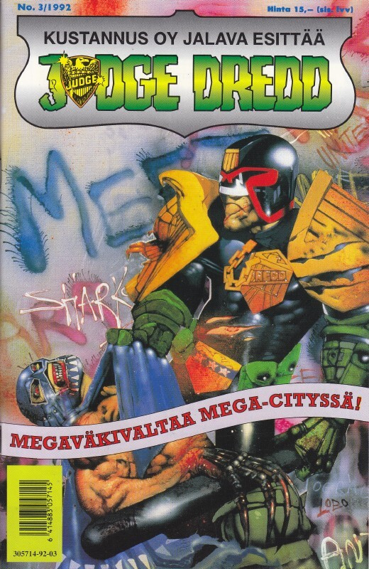 Judge Dredd 3/1992 Megaväkivaltaa Mega-Cityssä!