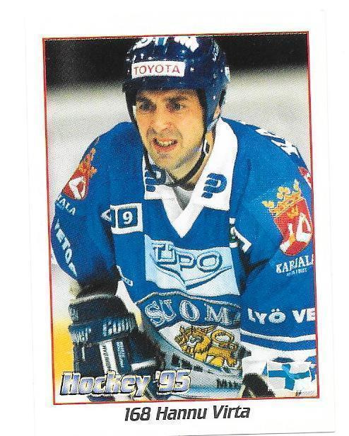 1995 Hockey VM #168 Hannu Virta Suomi TPS