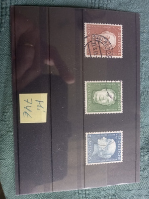 Postimerkkejä Saksa 1954 3 kpl