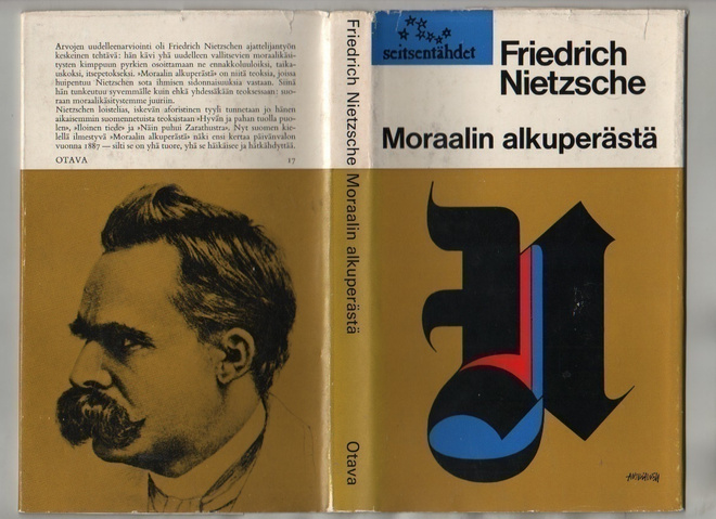 Nietzsche: Moraalin alkuperästä, Otava 1969, 1.p., skp., K3