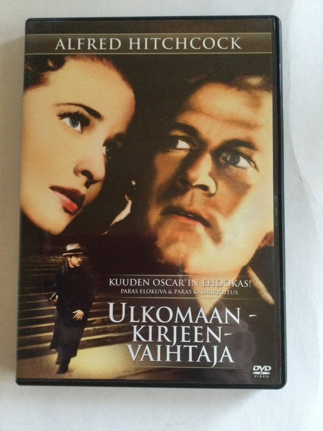 DVD Ulkomaan kirjeenvaihtaja - Alfred Hitchcock