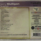 Gerry Mulligan Quartet • Love Me Or Leave Me CD - pikkukuva 3