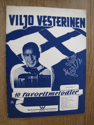 Viljo Vesterinen 10 favoritmelodier nuottivihko
