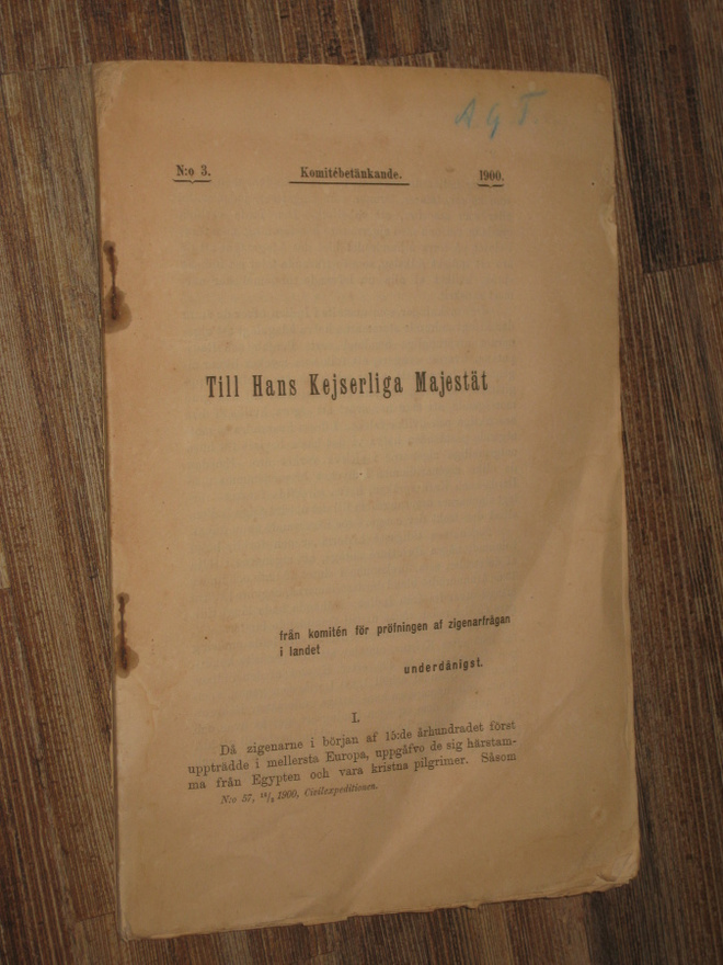 Komiteamietintö vuodelta 1900 (uskomaton!)