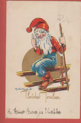 Poika Vesanto Tonttu aidalla