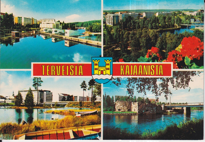 Kajaani, vaakuna , sommitelmakortti  e111