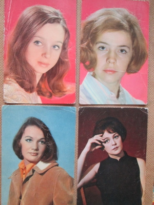 CCCP: neljä vintage filmitähtikorttia