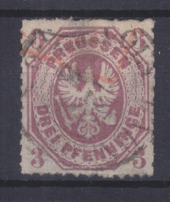 Saksa Reich Preussi 1865 Mi 19