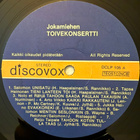 [LP] V/A: JOKAMIEHEN TOIVEKONSERTTI - pikkukuva 3