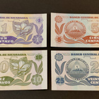 Nicaragua 1, 5, 10, 25 Centavos 1991, P167-P170, UNC - pikkukuva 2