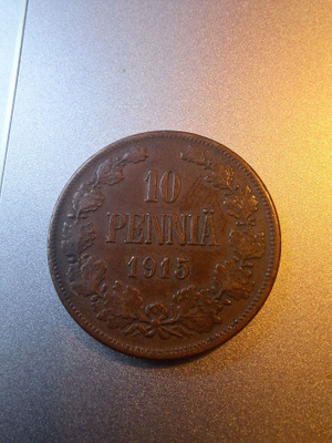 10 penniä 1915.