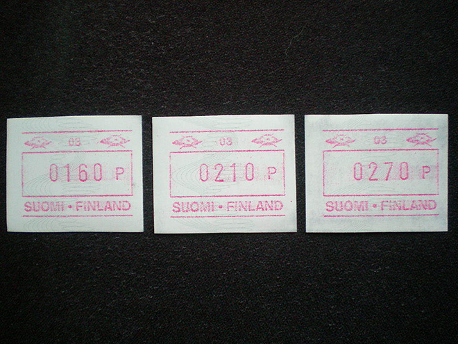 ATM-merkkejä ATM15 - NRO 03 ** - LaPe 7 €