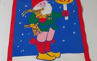 Mirja Vänni retro joulutaulu Tonttu