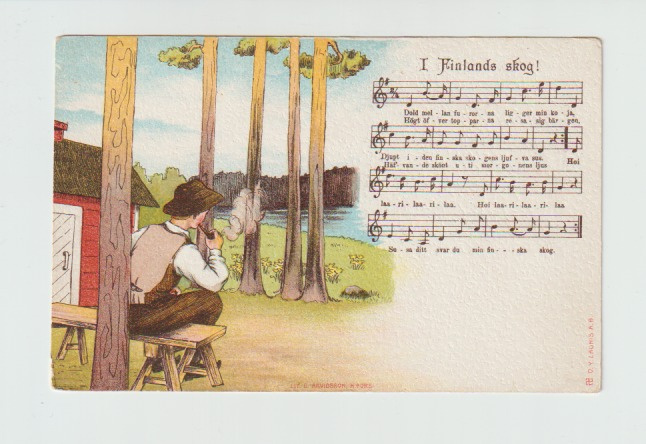 Postikortti, MUSIIKKI- SARJA, FINLANDS SKOG