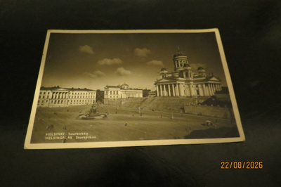 HELSINKI SUURKIRKKO 1947 KULKENUT KORTTI